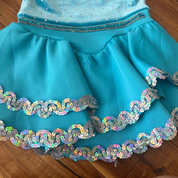 WEISSMAN Believe Me Dance Ice Skating Costume Size IC 8/10 & MC 11/12 - Picture 5 of 14